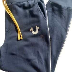 True Religion Drawstring Horseshoe Navy Jogging Pant Size XL